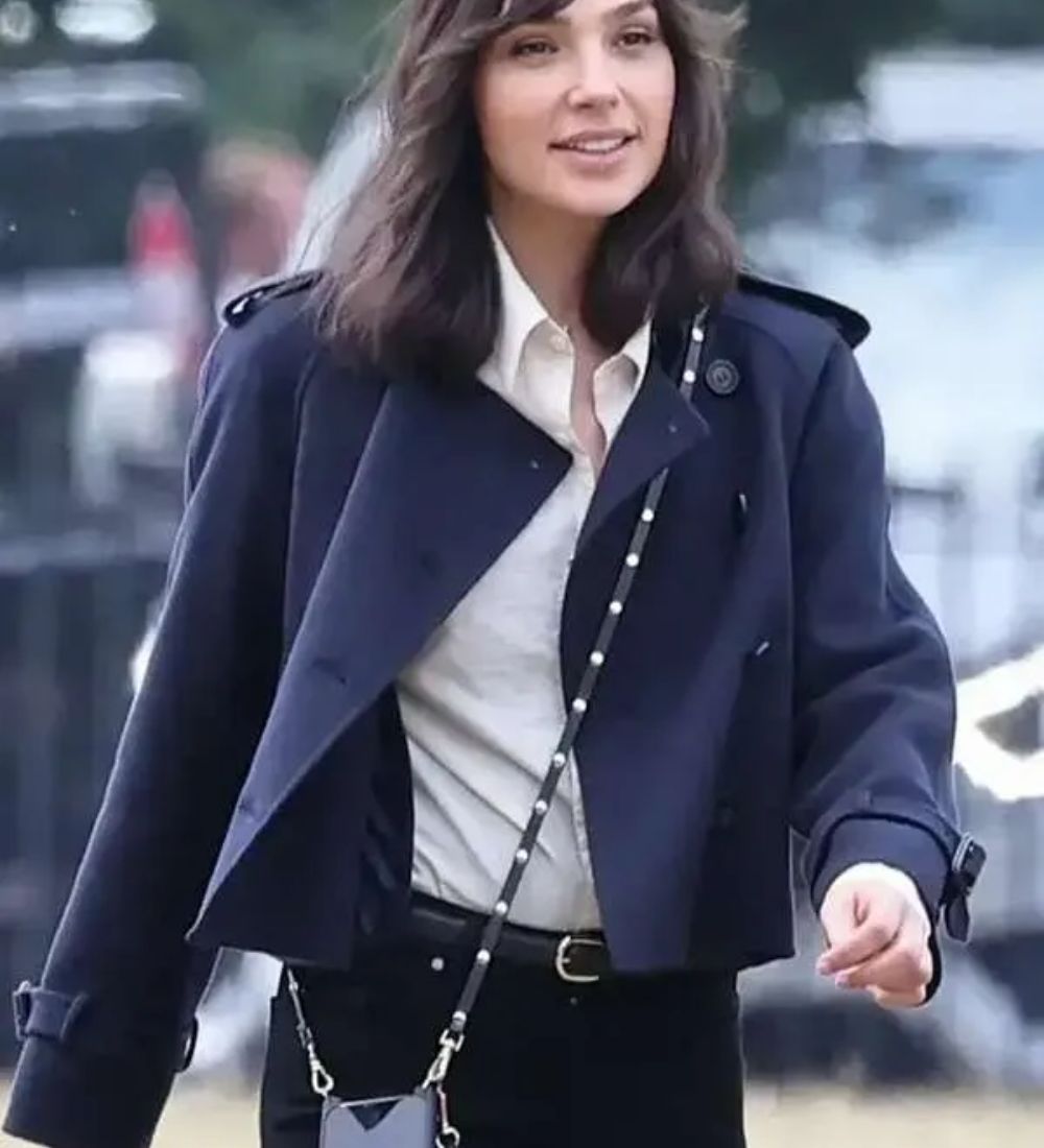 Heart of Stone 2023 Gal Gadot (Rachel Stone) Blue Wool Jacket