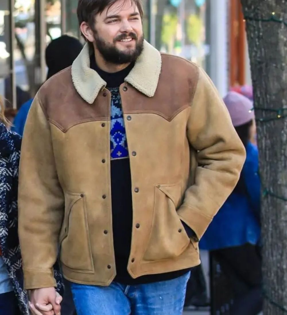 Love Life TV Series Nick Thune (Magnus) Brown Suede Leather Jacket