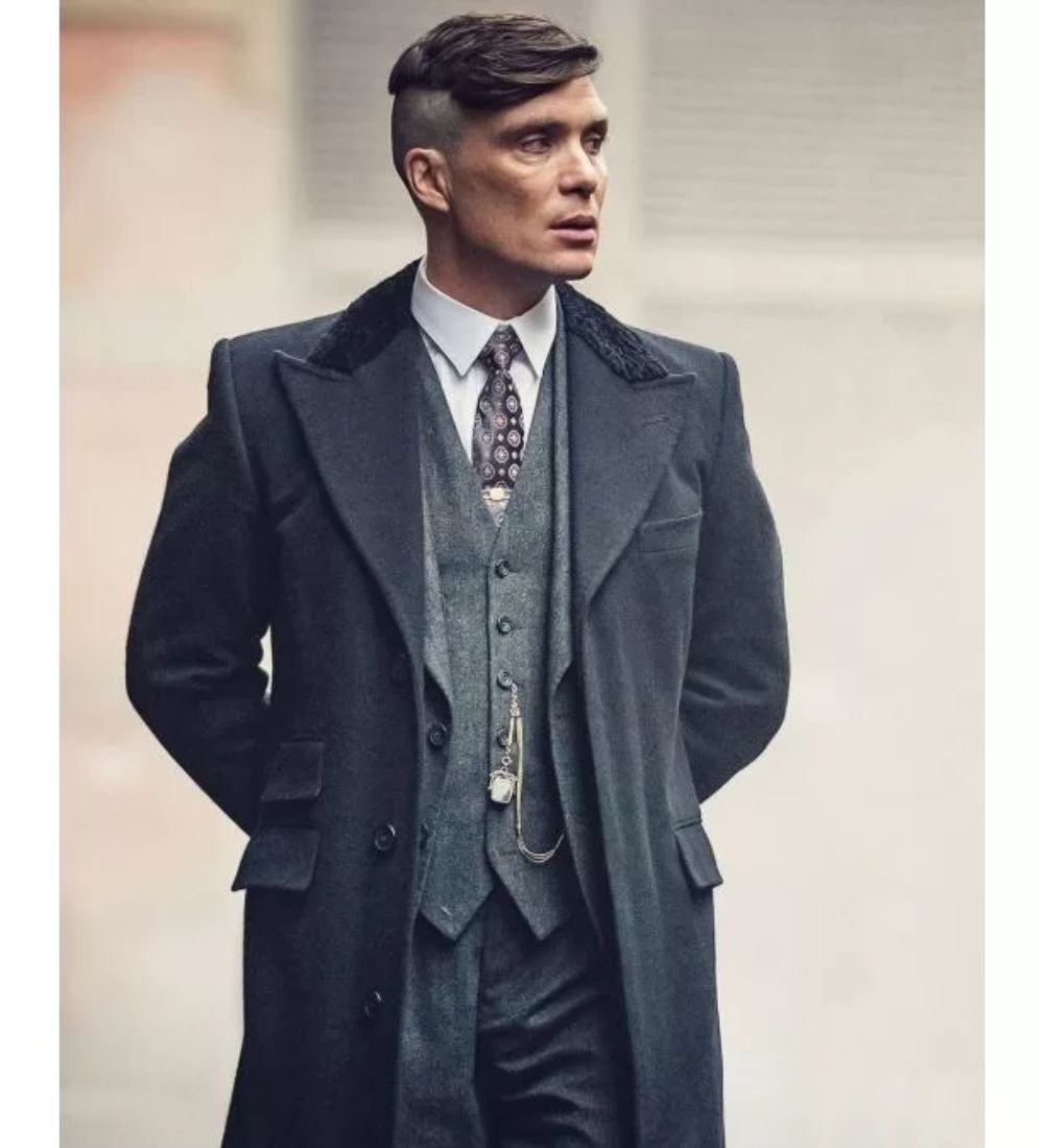 Peaky Blinders S6 Cillian Murphy (Thomas Shelby) Black Wool Coat