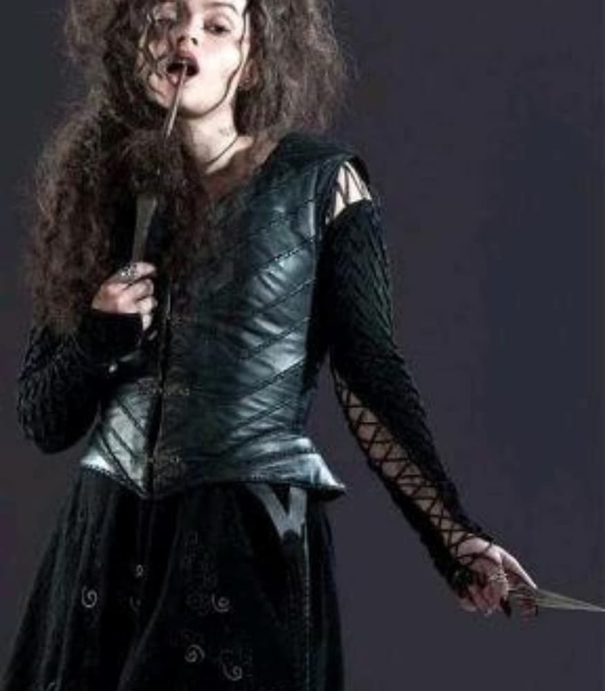 HARRY POTTER BELLATRIX LESTRANGE BLACK VEST