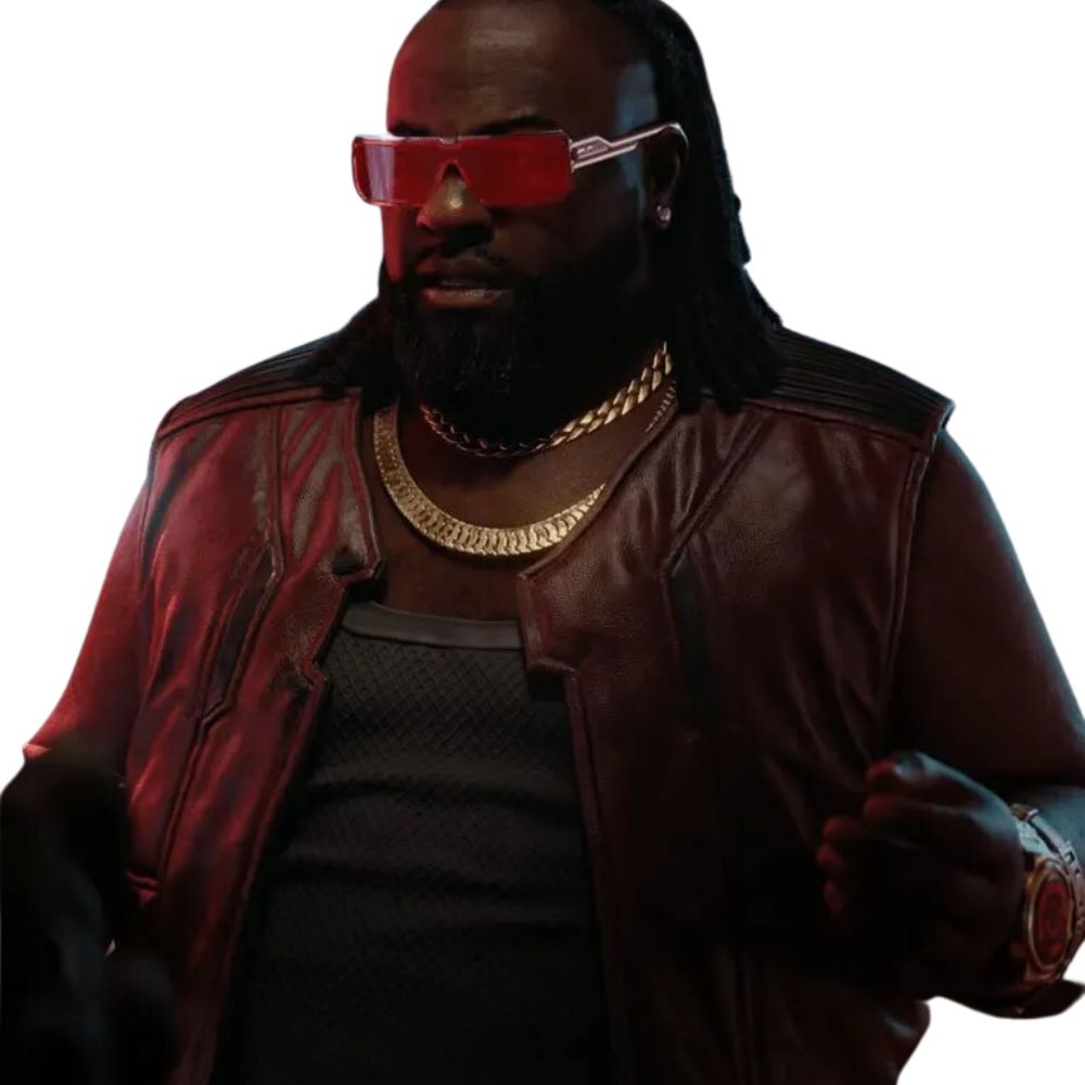 CYBERPUNK 2077 DEXTER DESHAWN LEATHER VEST