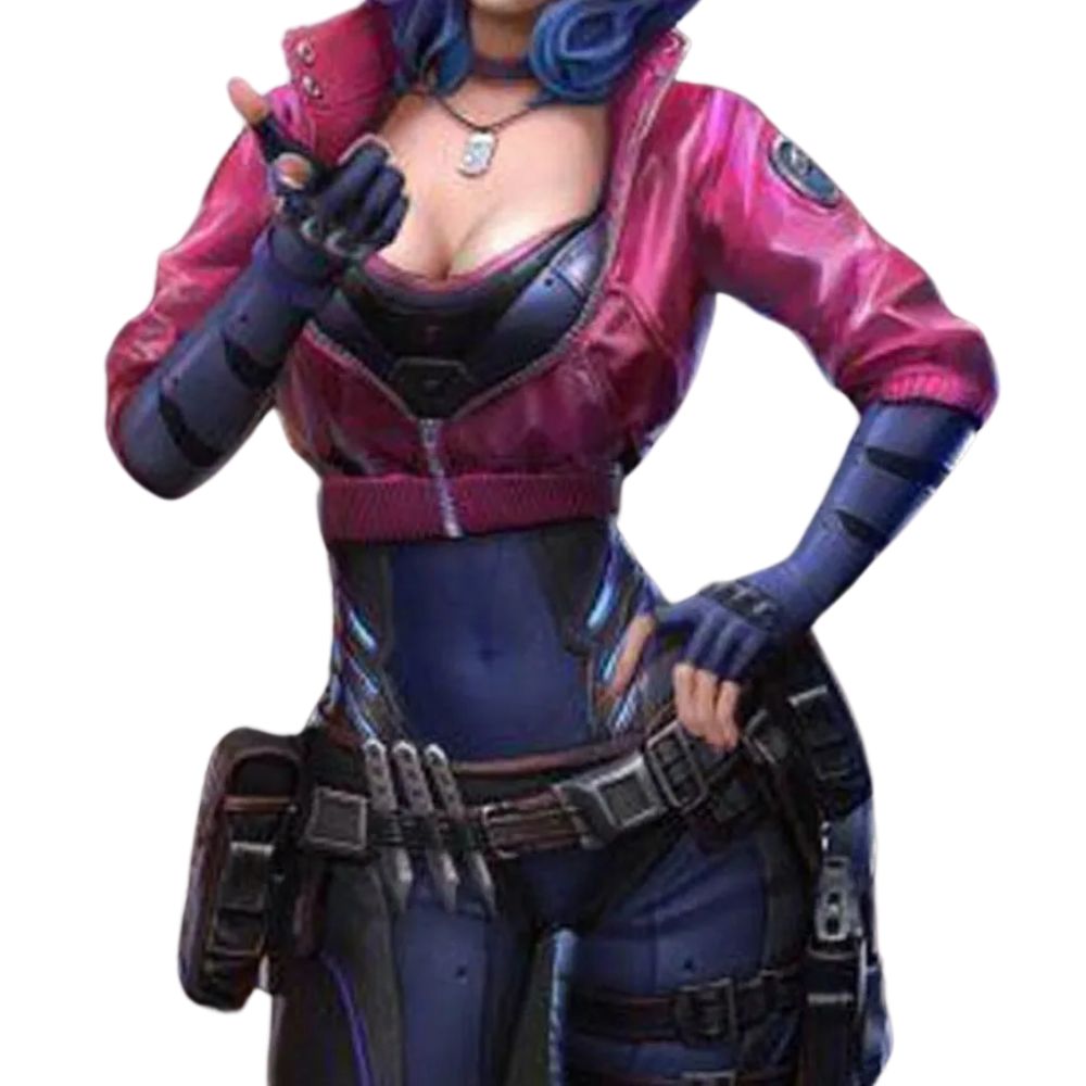 CYBERPUNK 2077 KIRA MADROXX PINK LEATHER JACKET