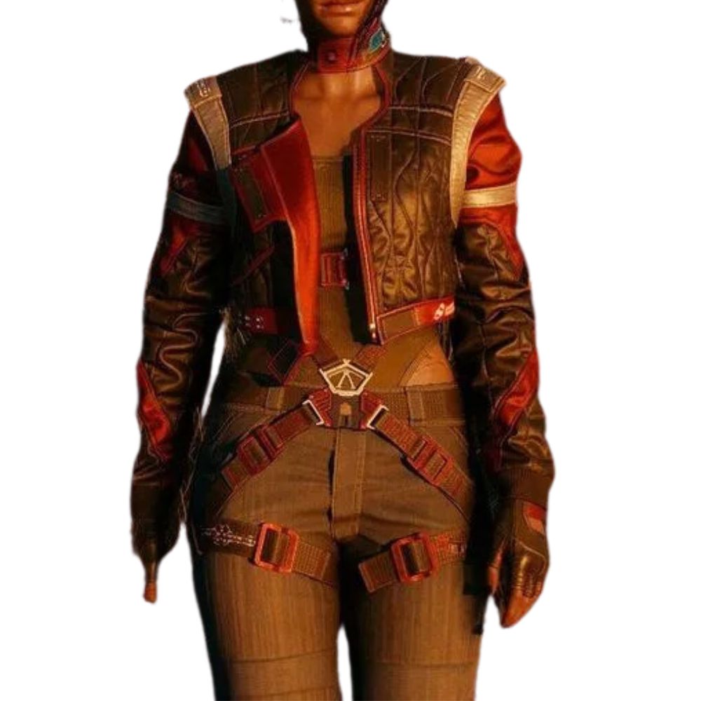 CYBERPUNK 2077 PANAM PALMER COSPLAY LEATHER JACKET