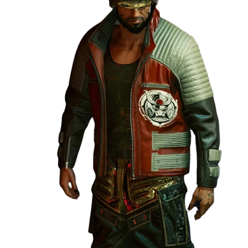 CYBERPUNK 2077 SECOND CONFLICT BIKER LEATHER JACKET