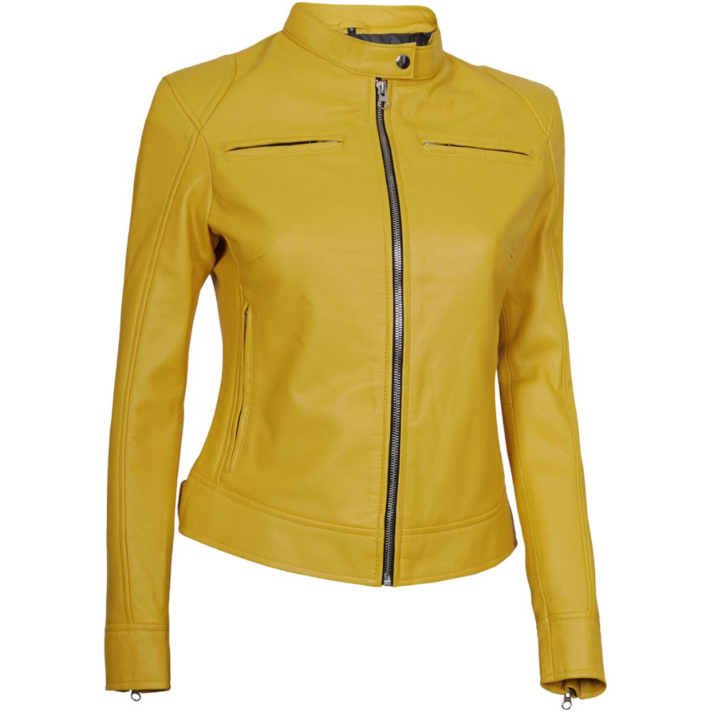 dodge-womens-yellow-cafe-racer-leather-jacket