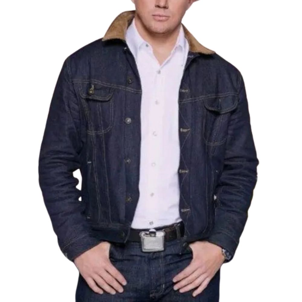 KINGSMAN THE GOLDEN CIRCLE AGENT TEQUILA DENIM JACKET