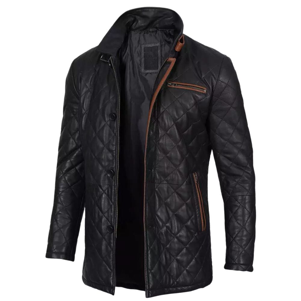 mens-black-diamond-quilted-leather-car-coat