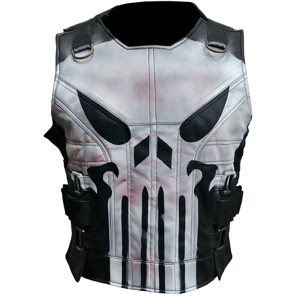 The Punisher Season 2 Jon Bernthal (Frank Castle) Black Leather Vest