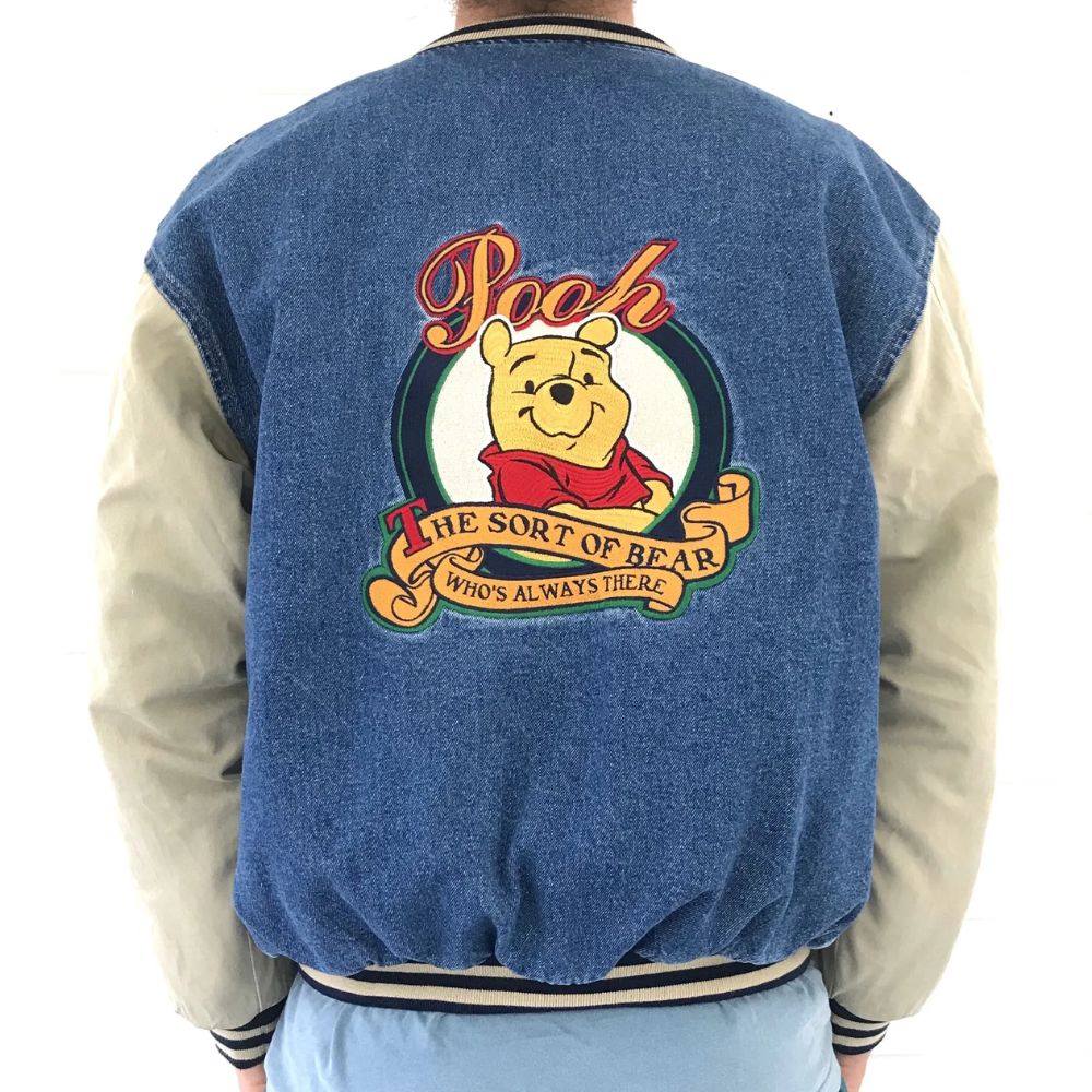 winnie-the-pooh-denim-varsity-jacket