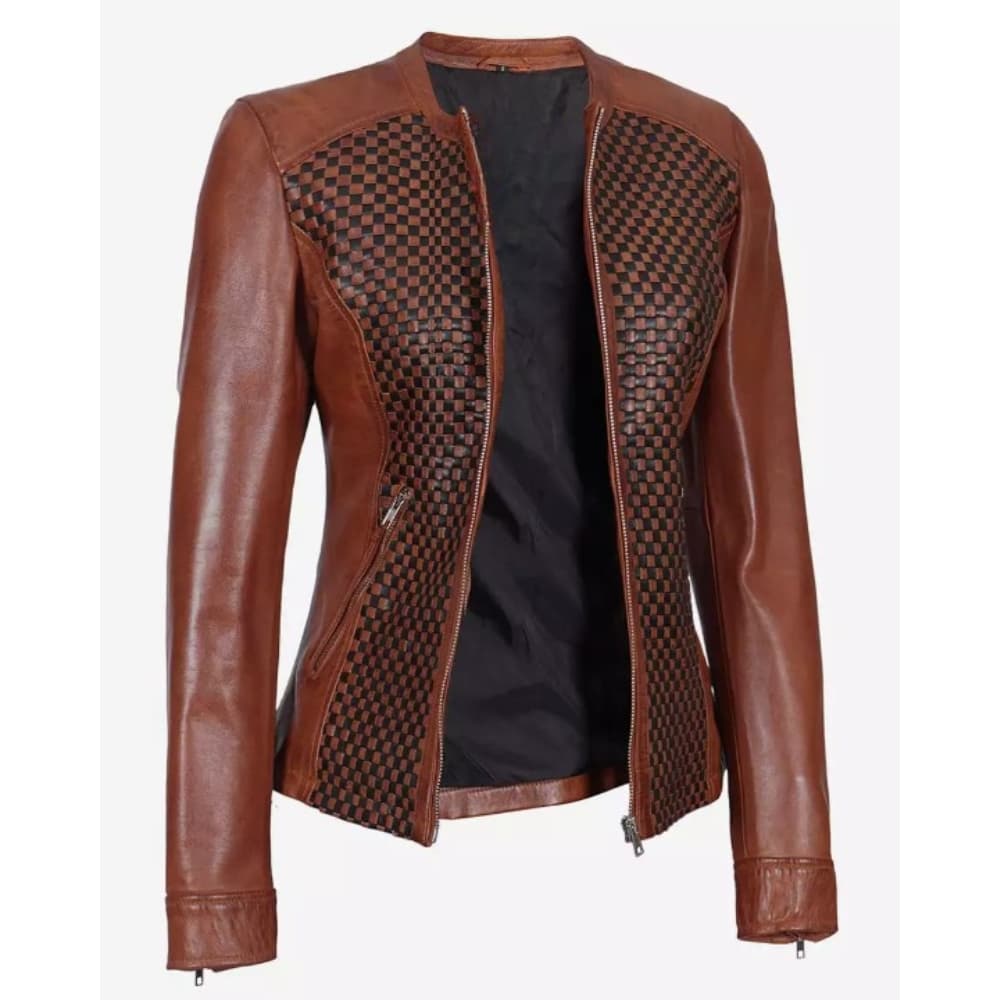 cafe-racer-womens-brown-textured-leather-jacket
