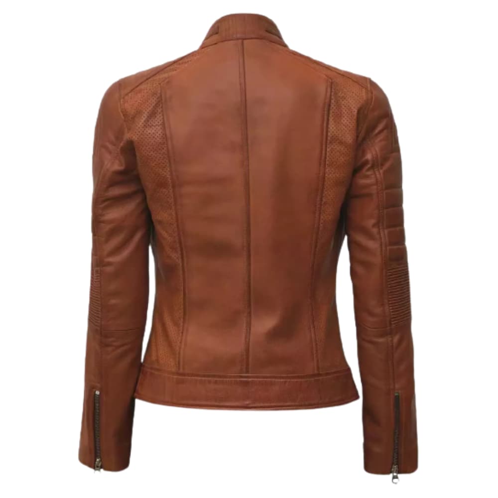 cafe-racer-womens-tan-padded-jacket