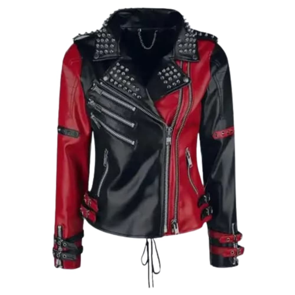 Harley Quinn Heartless Asylum Biker Leather Jacket