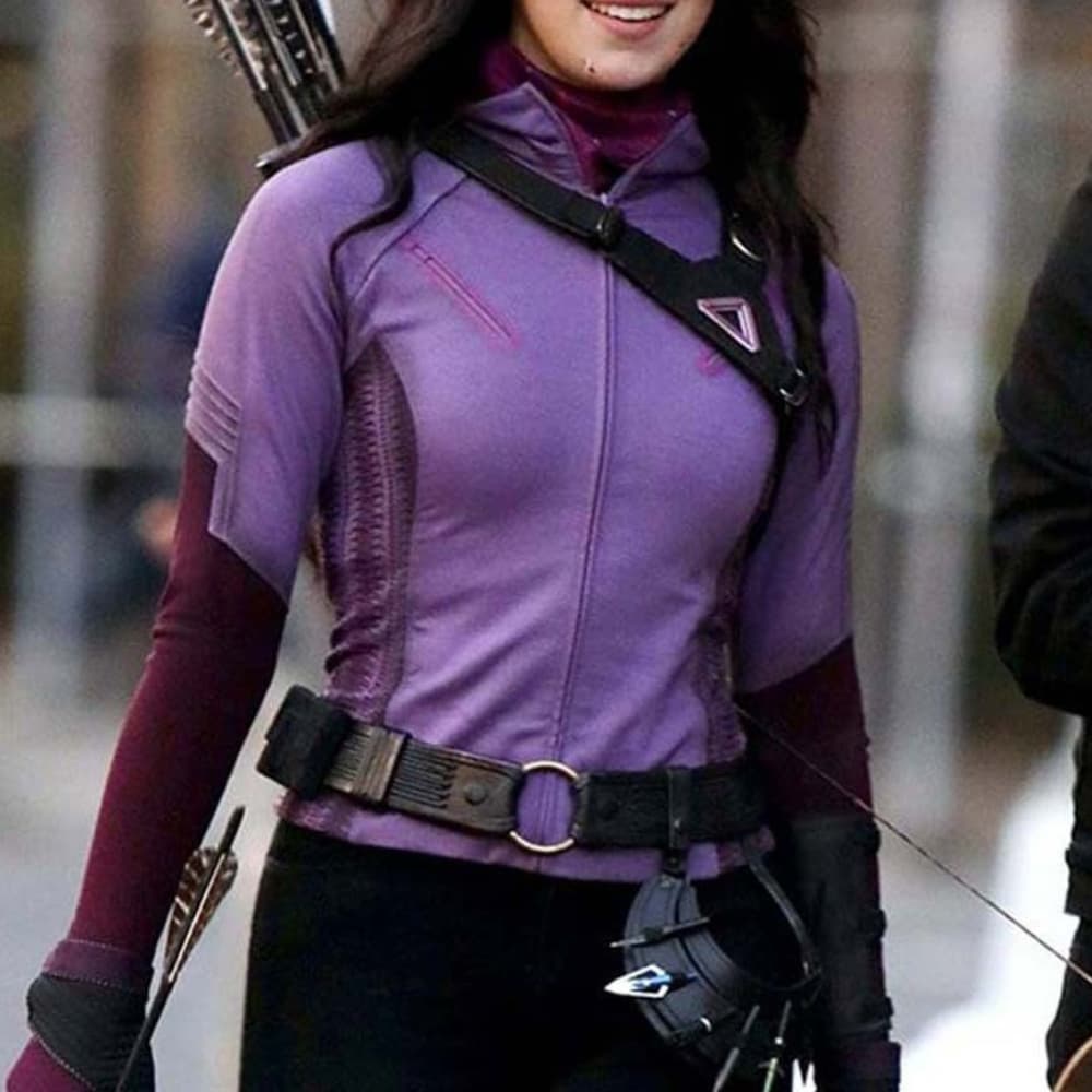 Hawkeye Kate Bishop Purple Leather Jacket