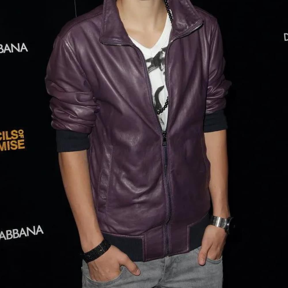 Justin Bieber Purple Jacket