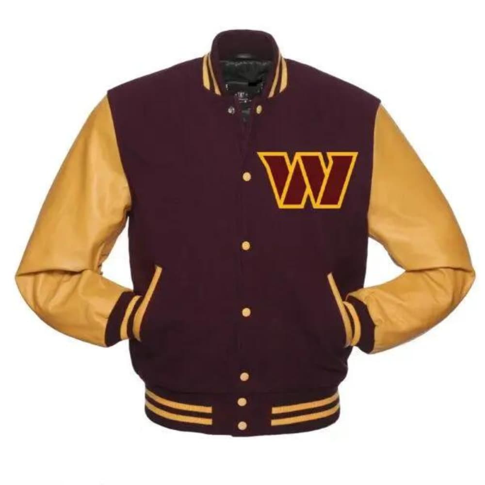 Washington Commanders Varsity Bomber Jacket