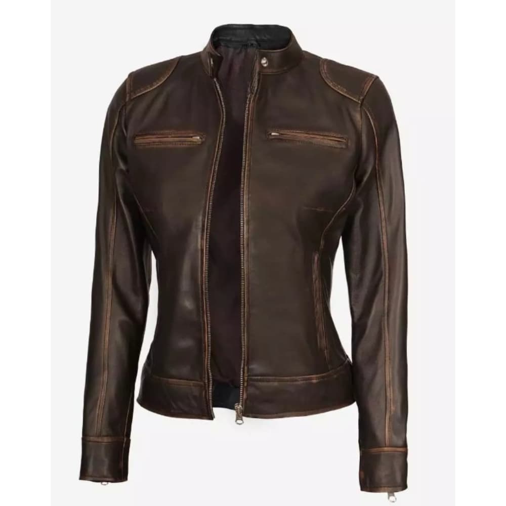 womens-cafe-racer-distressed-brown-jacket
