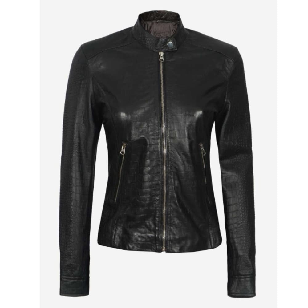 womens-crocodile-texture-leather-jacket