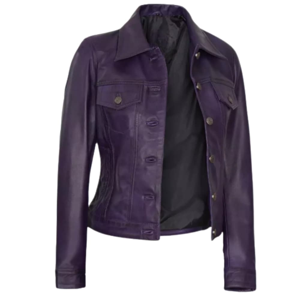 womens-purple-slim-fit-trucker-jacket