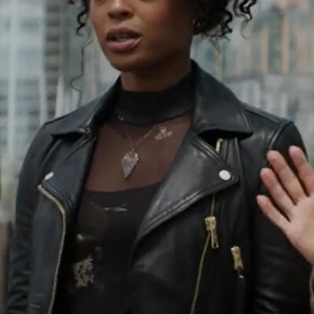 Double Life 2023 Jo Creuzot Black Biker Leather Jacket
