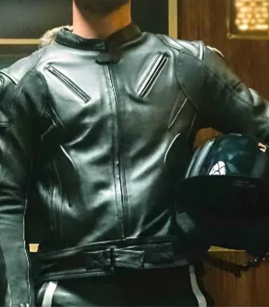 Berlin 2023 Julio Peña (Rio) Black Leather Jacket