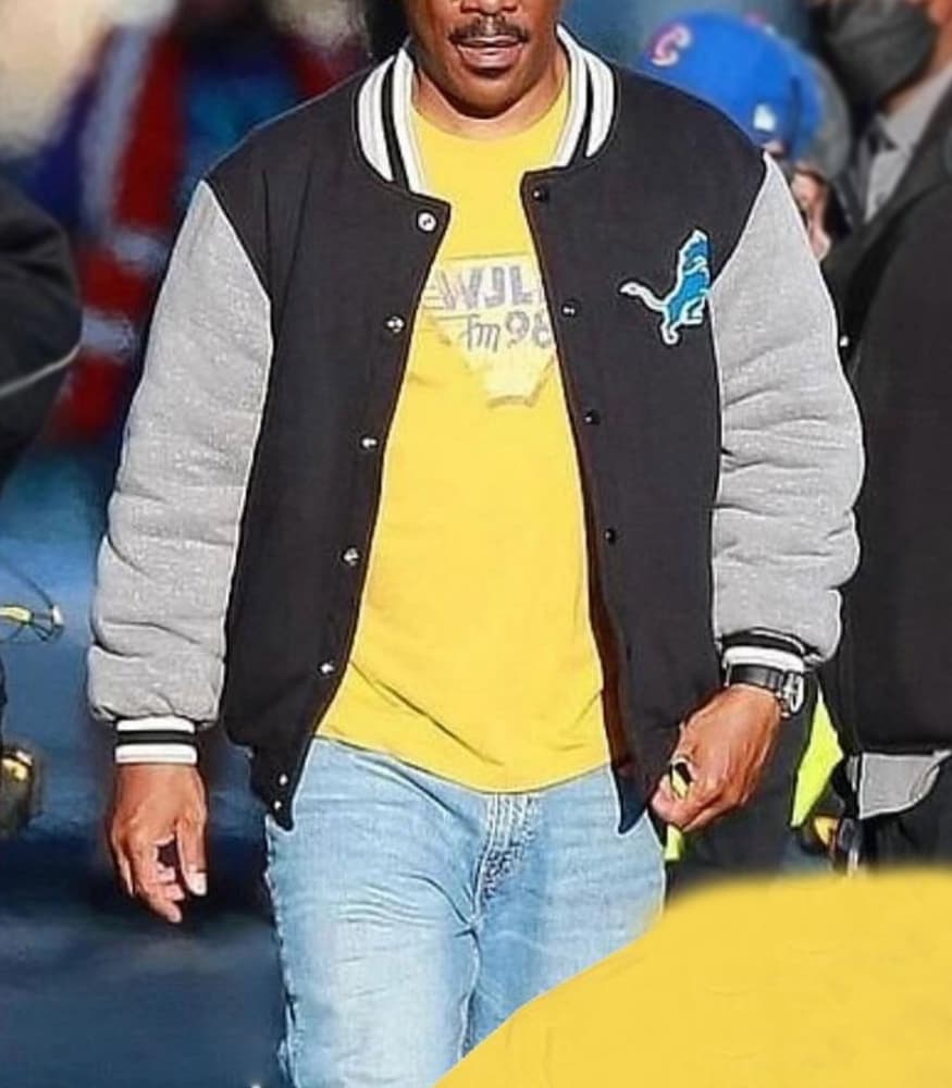 Beverly Hills Cop Axel F Eddie Murphy Varsity Jacket