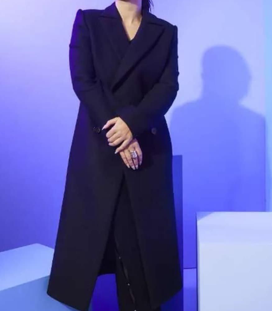 Flora and Son Eve Hewson Black Trench Coat