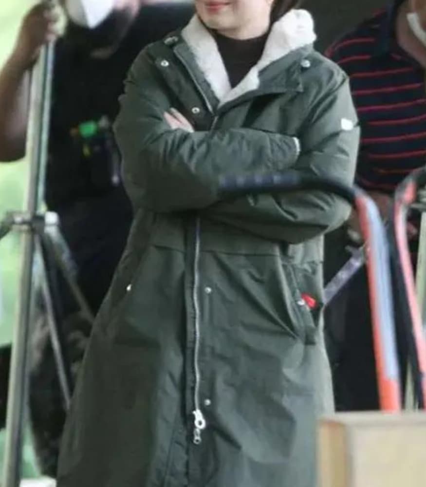 Flora and Son 2023 Eve Hewson Green Coton Jacket