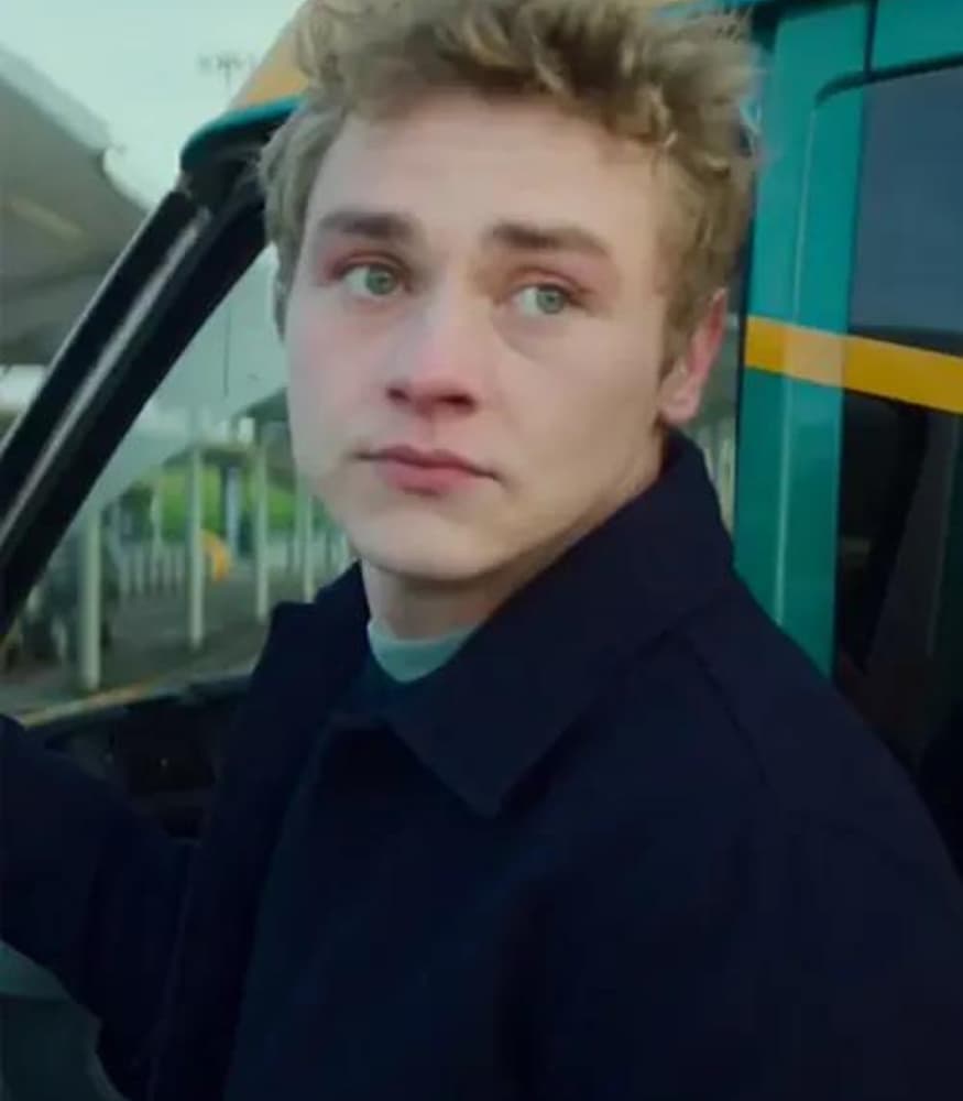 Love At First Sight 2023 Ben Hardy Black Wool Jacket