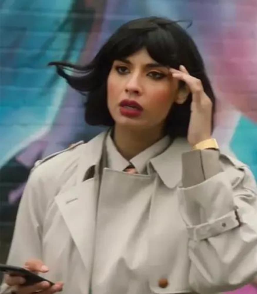 Love At First Sight 2023 Jameela Jamil Trench Coat