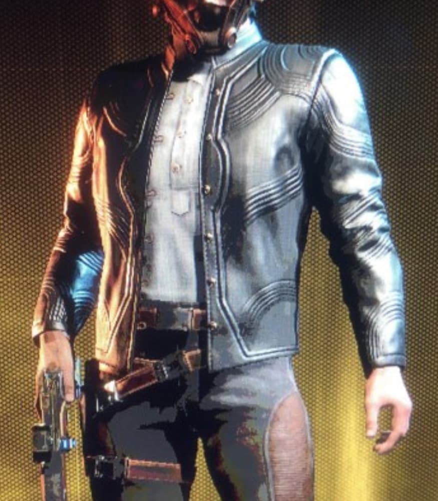 The Outer Worlds Safecracker Black Leather Jacket