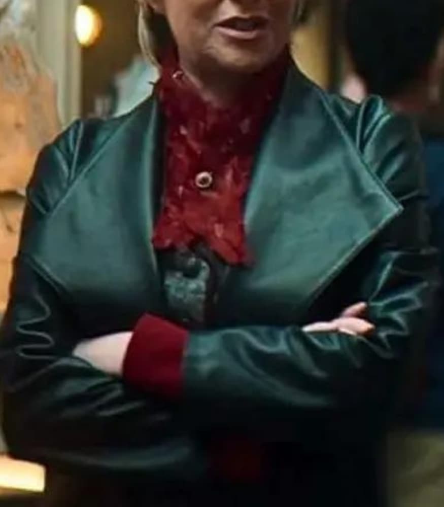 Percy Jackson and the Olympians Alecto Black Leather Coat