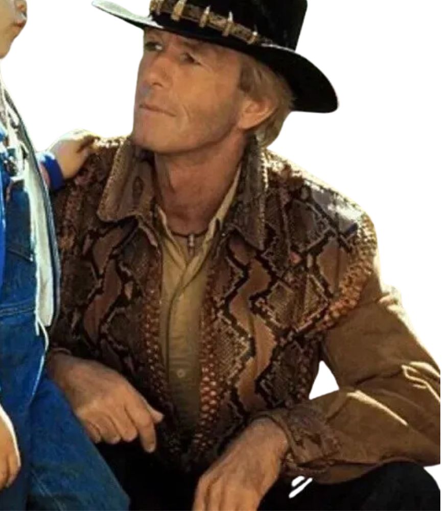 Crocodile Dundee Paul Hogan (Michael J. 'Crocodi) Leather Jacket