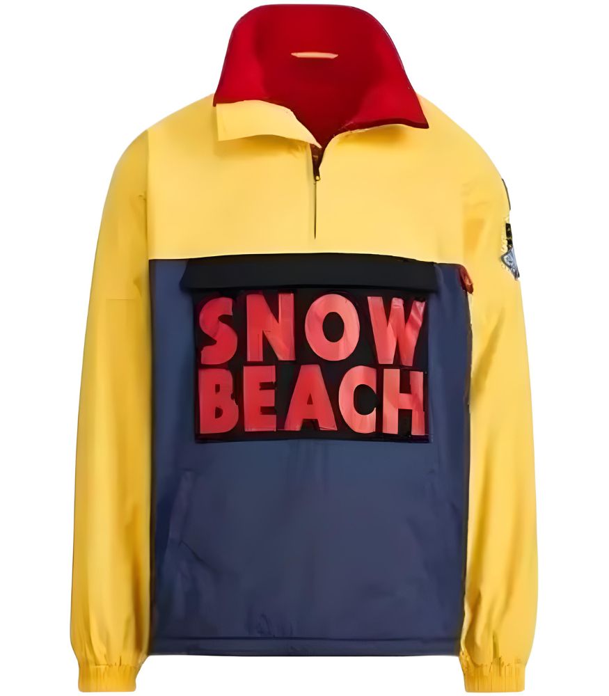Snow Beach Yellow Cotton Jacket
