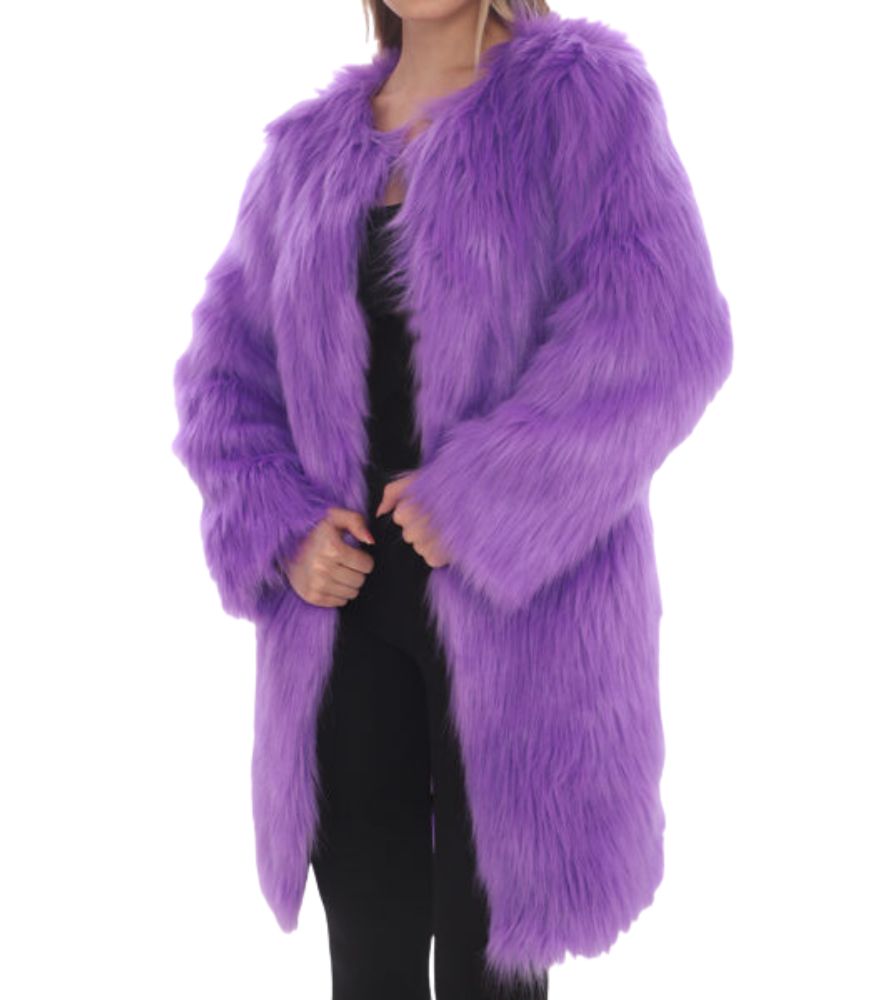 Taylor Swift Purple Fur Coat