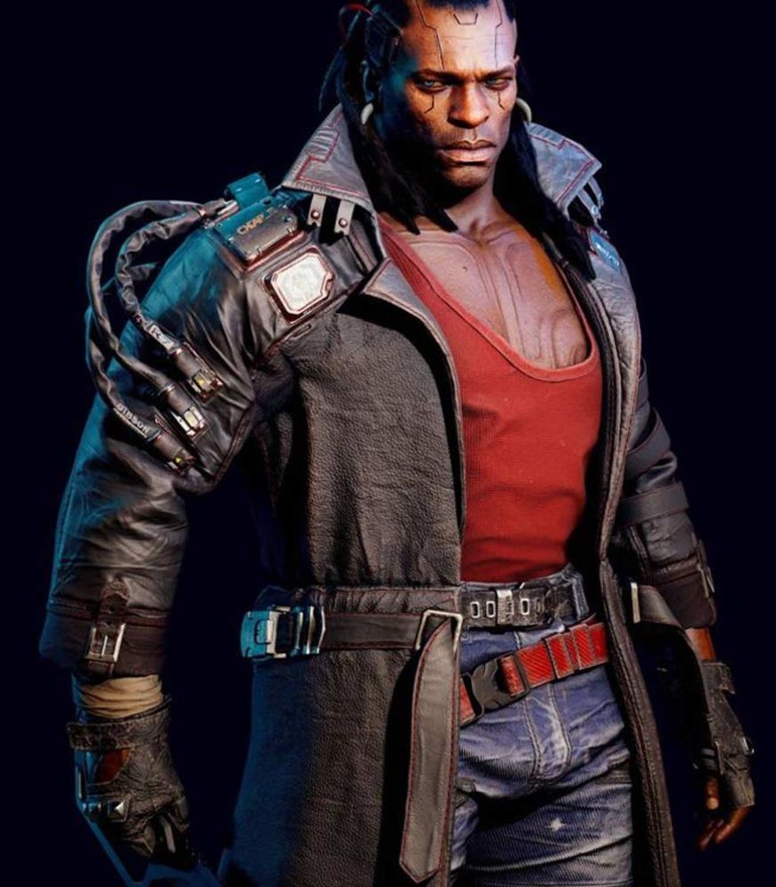 Cyberpunk 2077 Placide Belted Brown Trench Coat