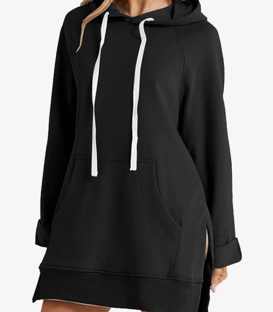 The Warmy Pullover Black Hoodie