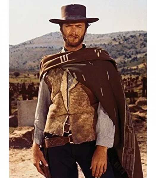 A Fistful of Dollars Clint Eastwood Shearling Vest