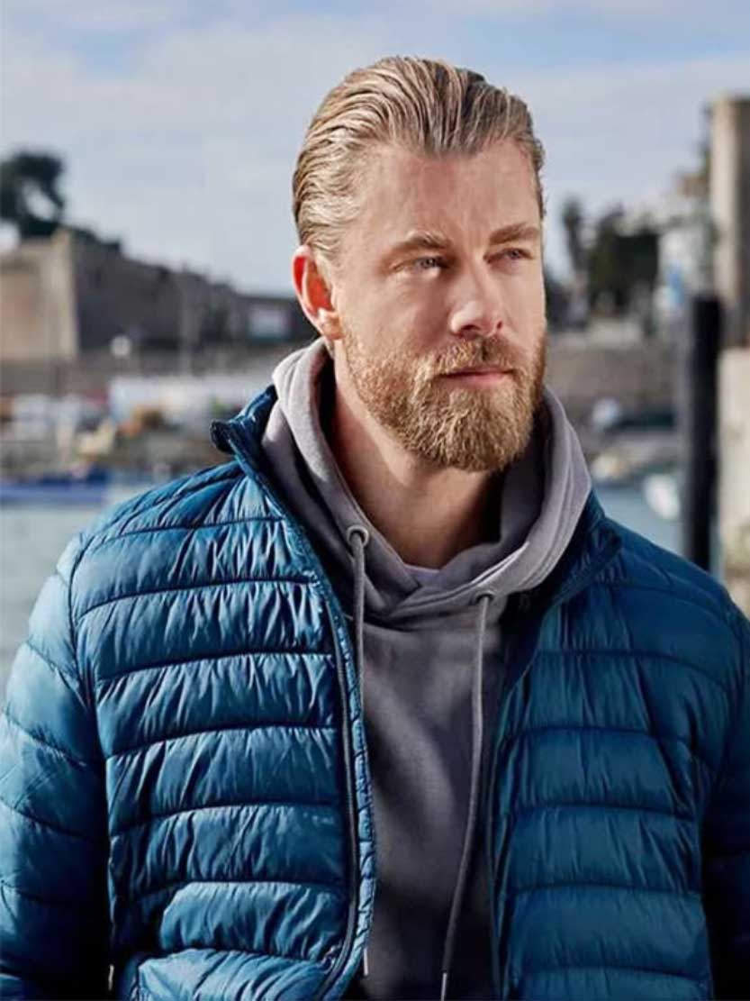 A Pinch Of Portugal 2023 Luke Mitchell (Russ) Blue Puffer Jacket