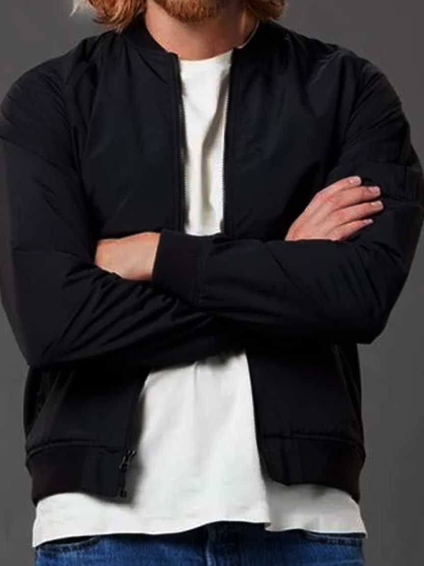 A Pinch Of Portugal Luke Mitchell (Russ) Black Parachute Jacket