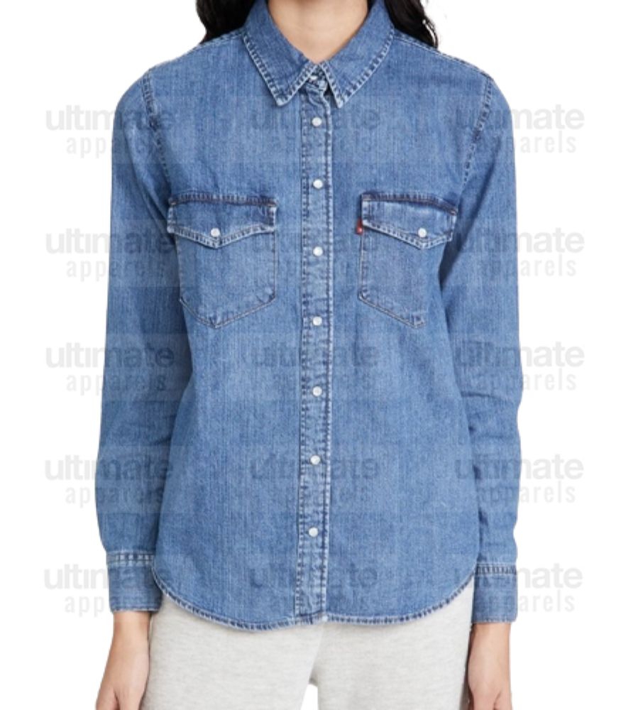 Midnight Mass Annabeth Gish (Sarah Gunning) Denim Jacket
