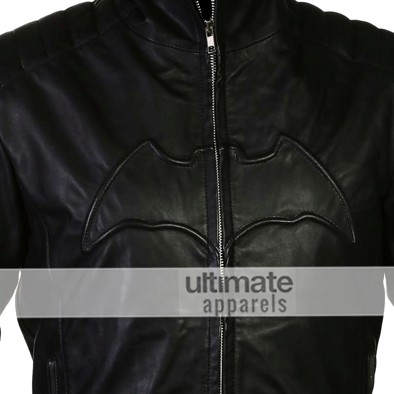 Batman Begins Christian Bale Bruce Wayne Black Jacket