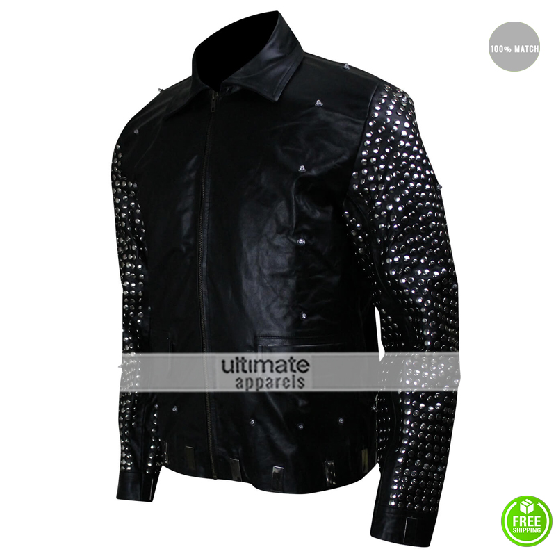 WWE Y2J Chris Jericho Light Up Black Leather Jacket