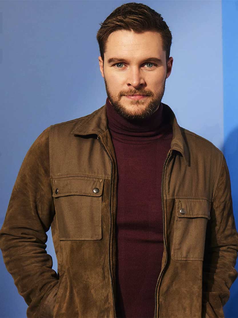 Flora and Son Jack Reynor (Ian) Brown Suede Leather Jacket
