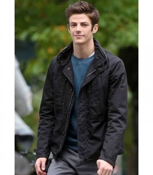 GRANT GUSTIN (BARRY ALLEN) BLACK JACKET