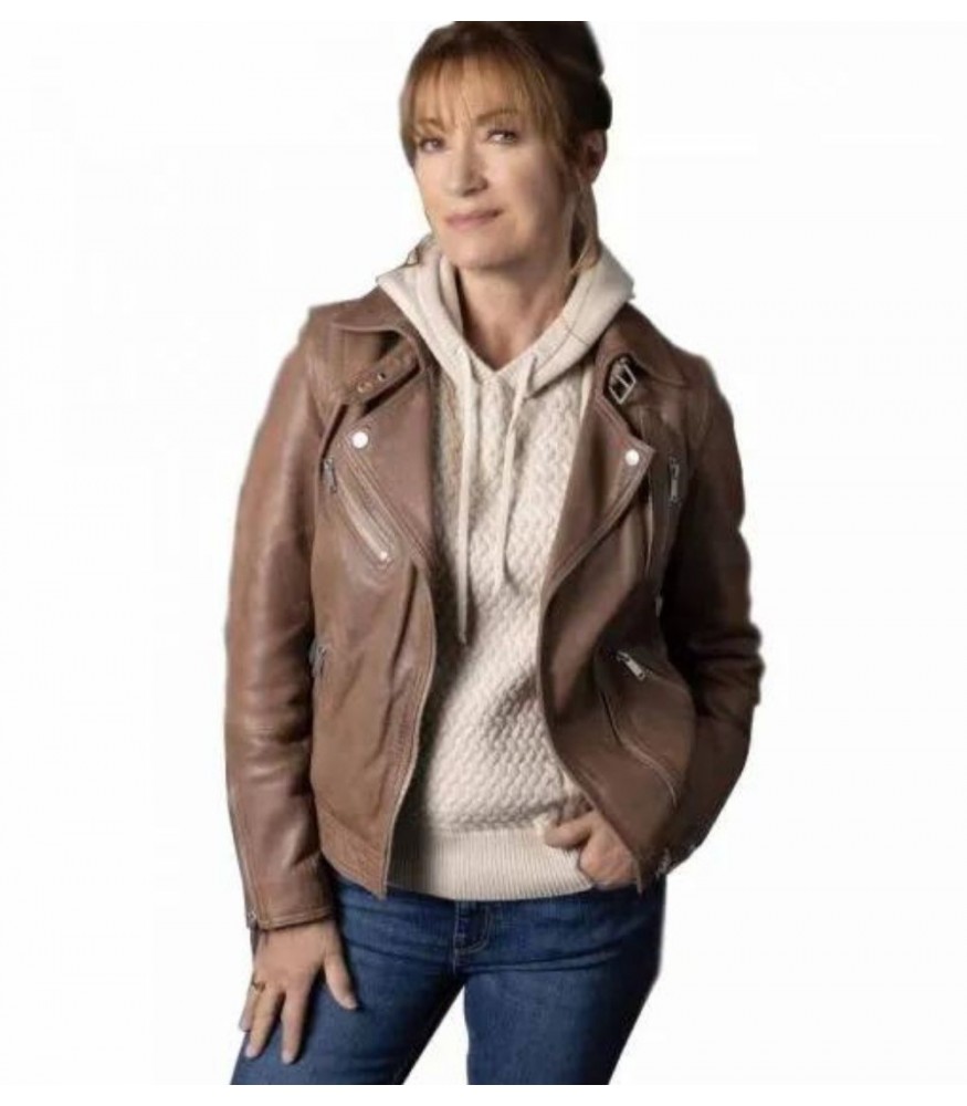 Harry Wild (Harry Wild) Jane Seymour Brown Leather Jacket