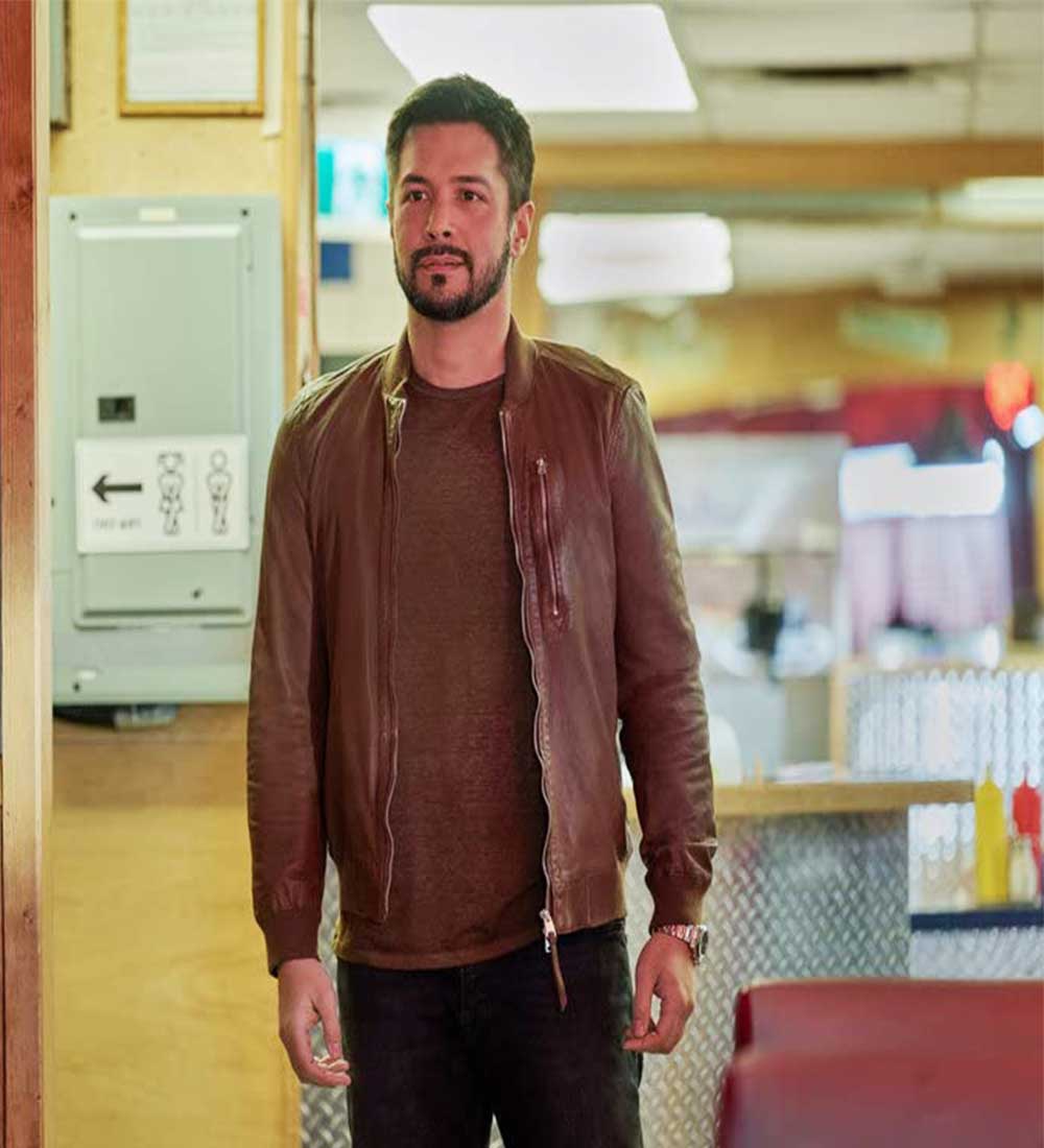 Hearts in Game Marco Grazzini (Diego Vasquez) Brown Leather Jacket