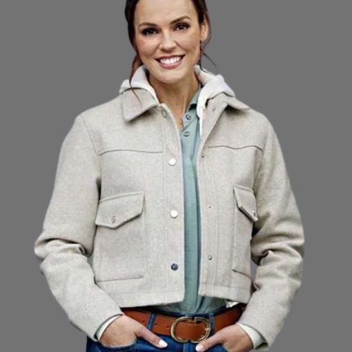 Hearts in the Game 2023 Erin Cahill (Hazel Miller) Wool Jacket