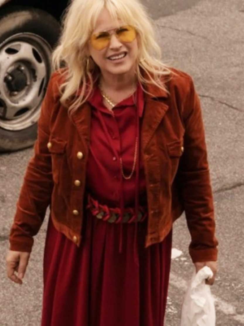 High Desert 2023 Patricia Arquette (Peggy) Brown Corduroy Jacket