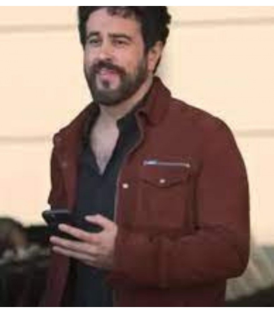 Maggie (Daniel) Adam Korson Brown Suede Leather Jacket