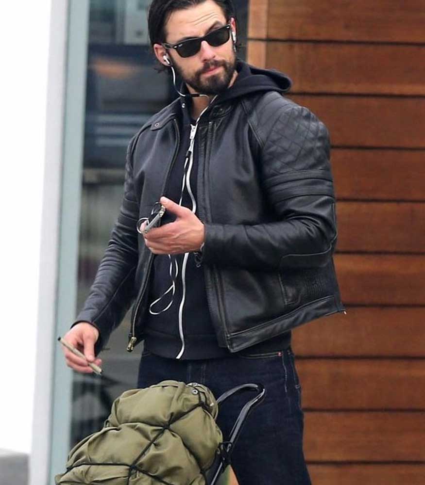 THE VISITORS MILO VENTIMIGLIA BLACK JACKET